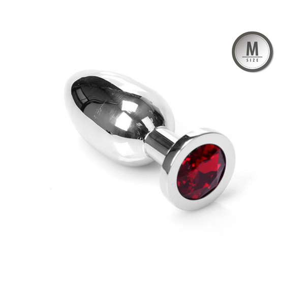 Kiotos - Jewel Buttplug - Medium Rood